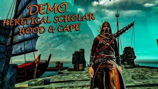 Guild Wars 2 - Heretical Scholar Hood & Cape Combo Demo!