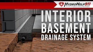 Interior Basement Drainage System | Basement Waterproofing Contractor