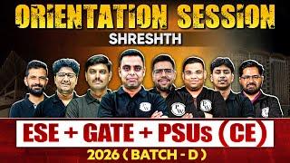 Orientation Session | Shreshth 2026 | Civil Engineering