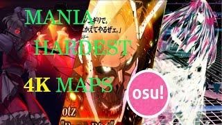 Osu! Mania Hardest 4K Maps Top 7