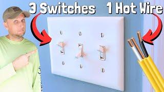 How Do They Wire Up Multiple Switches With Just 1 Hot Wire!? What Many Don't Know!