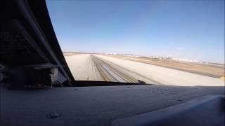 Gulfstream IV-SP Cockpit View Landing Philadelphia International Airport KPHL