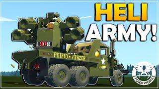 HUGE HELICOPTER ARMY ATTACK ON A WW2 TRUCK In Stormworks!