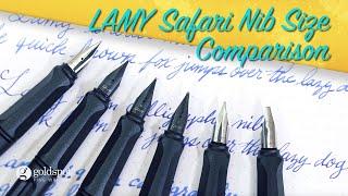 Lamy Safari Fountain Pen Nib Size Comparison