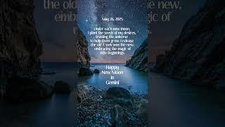 Today’s Gemini New Moon invites us to begin again—with curiosity. #GeminiNewMoon #NewMoonMay2025