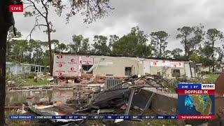 Potential tornado touchdown in North Fort Myers