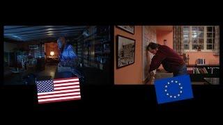 Kubrick's The Shining - US version interlocks realtime with European version - Jack and Hallorann