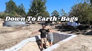 Earth Bag Removal on Natural Swim Pond Renovation :  220