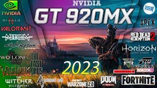 NVIDIA GeForce 920MX  in 15 Games            ( 2023-2024 )