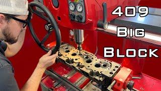 We Rebuilt A Set Of 409 Big Block Chevy W-Series Truck Heads!