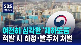 건설 현장 불법 하도급 여전…적발 시 하청·발주처도 처벌 / SBS