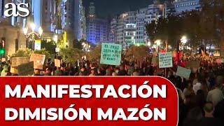 MANIFESTACIÓN en VALENCIA para la DIMISIÓN de MAZÓN