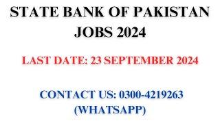 Assistant Director (OG-II) | State Bank of Pakistan Jobs 2024