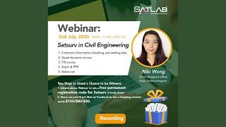 [เทปบันทึก] Satlab Webinar Recording Satsurv in Civil Engineering