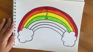 ROYGBIV how to draw a rainbow