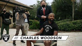 Charles Woodson Finds Out He's a Hall of Famer | Las Vegas Raiders