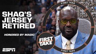 RIDICULOUS! - Stephen A. AGREES with Mad Dog's take on Shaq's Magic jersey retirement  | First Take