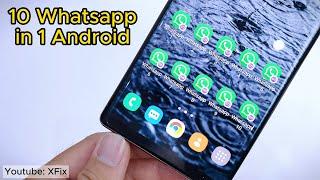 How to install 10 Whatsapp in 1 Android Phone