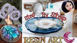 How To Make Coasters | DIY | Resin Art | For Beginners | Easy Steps | Spaceterior