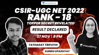 AIR - 18 | CSIR-UGC NET 2022 | Topper's secrets revealed | Surbhi Upadhyay | Unacademy CSIR-UGC NET