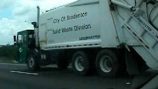 LoadMaster CCC LET2 Rear Loader going to the Dump on 8-13-09