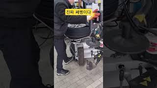 편마모가 심해서 타이어 교체 및 얼라이먼트까지...그녀 차