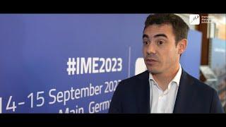 Lionel Grotto, CEO Choose Paris Region, at Investment Management Exhibition in Frankfurt