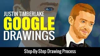 Step-By-Step Google Drawings Vector Portraits Lesson