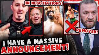 Tom Aspinall HUGE ANNOUNCEMENT + Jon Jones IN NEGOTIATIONS! Conor McGregor REMOVED from video game!