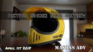 Retro Shoei EX3 Helmet review | April 1st SPOOF | Masons ADV