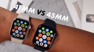 Apple Watch Series 9 Size Comparison on Wrist! (45mm vs 41mm)