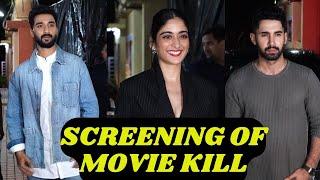 Raghav Juyal, Lakshay, Tanya Maniktala, Guneet Monga at Movie Kill Screening