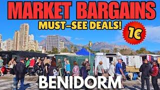 1€ BARGAINS at Benidorm’s Sunday Market! - Levante Beach