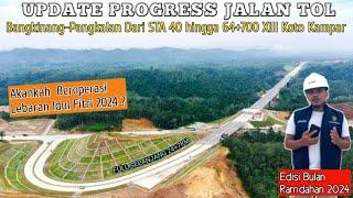 [TERBARU] Progress Jalan Tol Bangkinang-Pangkalan dari STA 40 hingga STA 64+700 Desa Tanjung Alai