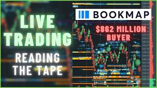 LIVE Tape Reading Using Bookmap