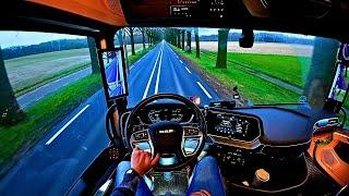 Like a game but real driving Once the Day time by truck across Europe POV Nikotimer going to NL