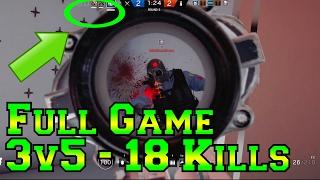 Full 3v5 Game - 18 Kills Comeback - Rainbow Six Siege