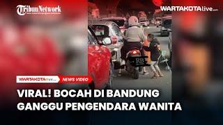Viral! Bocah di Bandung Ganggu Pengendara Wanita Sentuh Area Sensitifnya