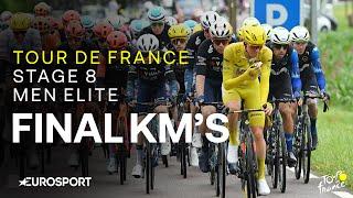 ELECTRIC FINISH! ️ | Tour de France Stage 8 Final Kilometres | Eurosport Cycling