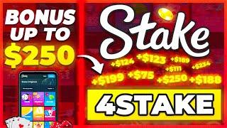 STAKE PROMO CODE: "4STAKE" upto $250 on Stake COM & $25 on Stake US promo code review