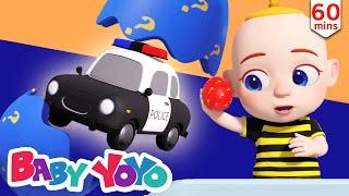 The Colors Song (Surprise Eggs Police Car) + more nursery rhymes & Kids songs -Baby yoyo