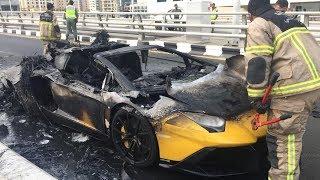 Lamborghini fire compilation 2018