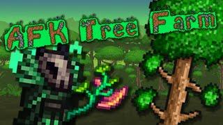 Terraria Easy AFK Tree Farm feat. Axe of Regrowth