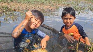 WIH KEREN!!WILDAN si ganteng ikut petualang lumpur lumpuran//perangkap baru panen siem