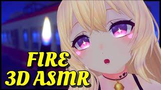 Fire Pretty....3D / VR ASMR[ No Talking ] [ Fire Sounds ] [ Crackling Wood ] [ Binaural ]