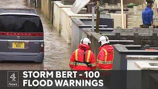 Storm Bert: UK hit with almost a month of rain in 24 hours