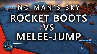 No Man's Sky: Rocket Boots Vs Melee-Jump