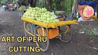  SUPER ART - Peru Fruit Cutting  | Indian Street Food Mumbai - Asian Food