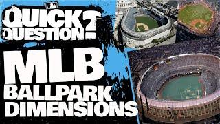 Why do all MLB ballparks have different dimensions? | Quick Question (MLB Originals)