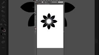 How To draw Vector Flower in illustrator#shorts #illustrator